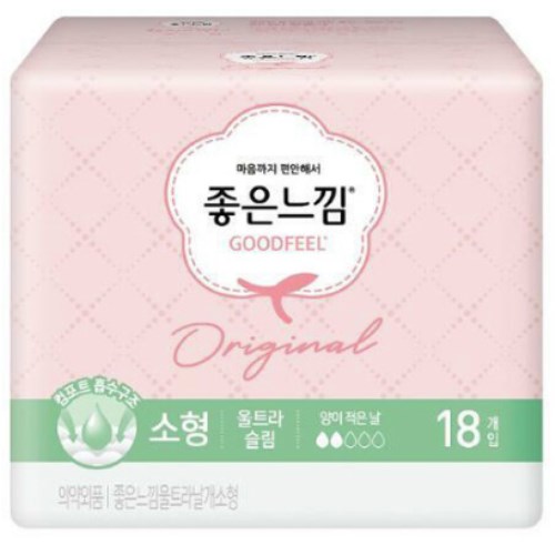 좋은느낌 오리지널 울트라슬림 날개 소형 18개 (4팩(72개))_이미지
