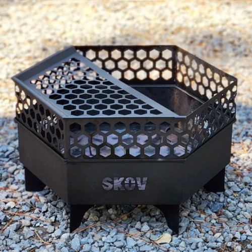 스코브 특대형 접이식 캠핑 불멍 이중연소 화로대 바베큐 그릴