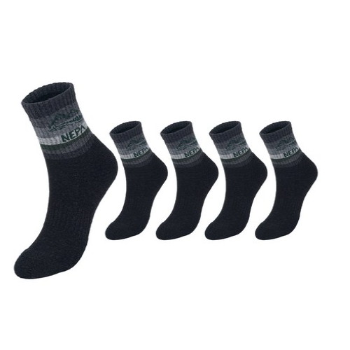 등산 중목 양말 5족 세트 NPCHKMDS