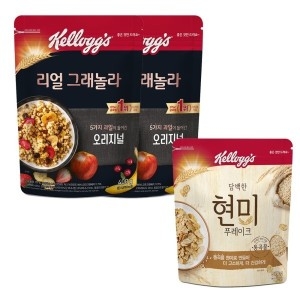 현미 푸레이크 2팩 + 현미그래놀라 1팩