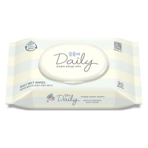 데일리 물티슈 캡형 20매