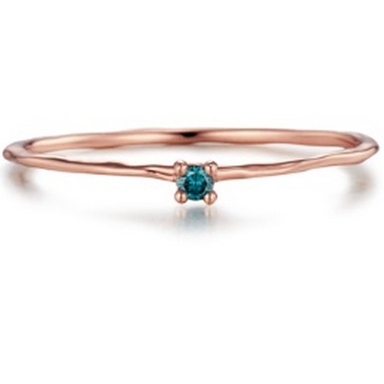 골든듀 로제도르 14K 블루 다이아 반지 FRPR-A-1689