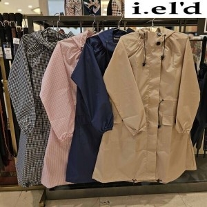 아이엘드 체크앤솔리드 레인코트 RDO6005O-1