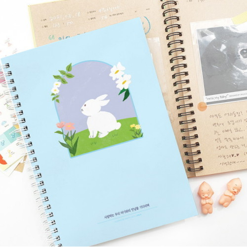 제이밀크 임신 태교 다이어리 봄날의 토끼
