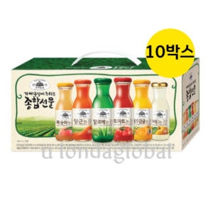 웅진식품 가야농장 주스 6종 종합선물세트 (10개)_이미지