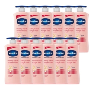 바세린 인텐시브 케어 헬씨 핸드 앤 스트롱거 네일 로션 600ml (12개)_이미지