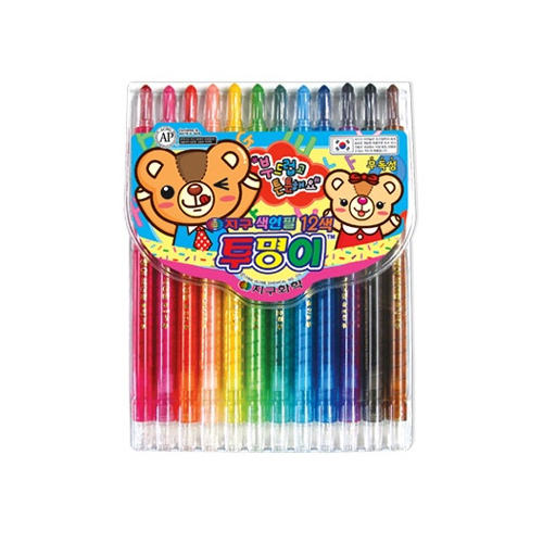 지구화학 투명이 색연필(샤프식) (12색)_이미지