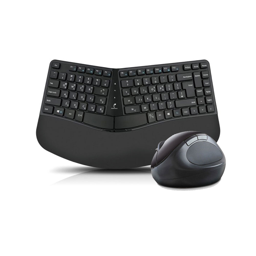 플레오맥스 PEK-N5000 무선 인체공학 키보드 마우스 세트_이미지