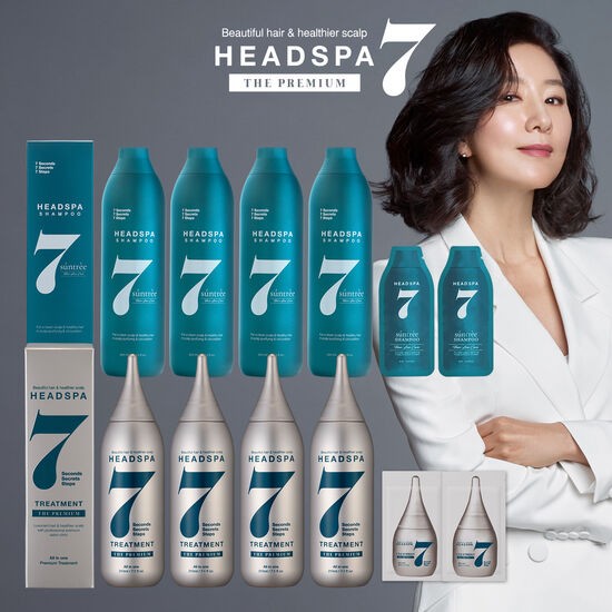 헤드스파7 더 프리미엄 트리트먼트+샴푸 8종 세트