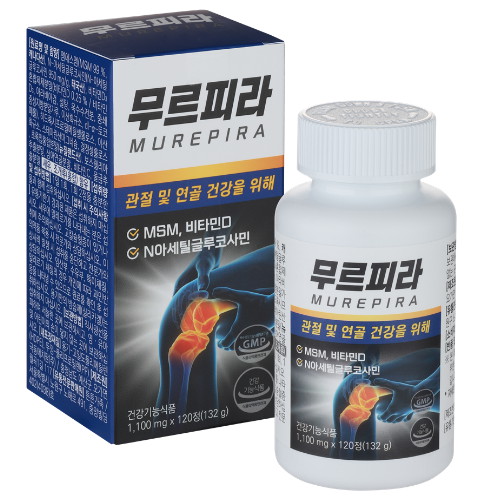 극동에치팜 무르피라 무릎연골영양제 1100mg 120정 (4개)