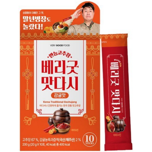 베리굿푸드 베리굿 맛다시 감귤맛 200g (20g x 10포) (5개)_이미지