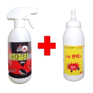 해충제로 10배강력 슈퍼킬라+판데스 지네 노래기 바퀴벌레약_이미지