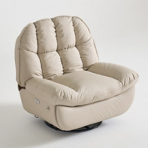 슬로우 가죽 리클라이너 1인용