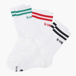  르꼬끄스포르티브 ONLINE ONLY 3PACK 하이삭스 QP223ASC43