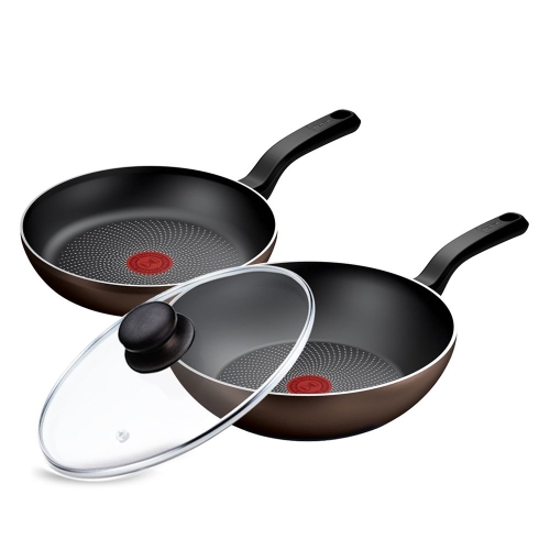 테팔 IH 라이트쿡 프라이팬 3종 (팬24+웍28+유리뚜껑28)