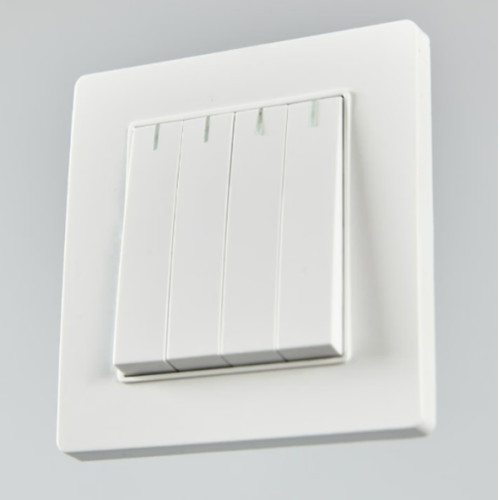 휴빛조명 4구 1로 스위치 융 타입 밀키화이트_이미지