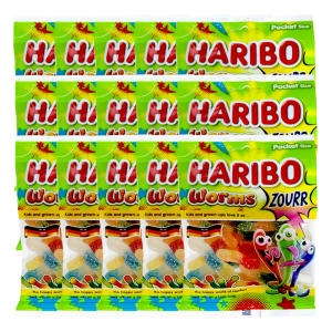 하리보 웜즈 사우어 80g (15개)