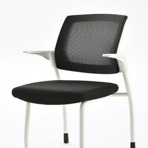 라온체어 CS200 화이트 A형 팔걸이유 모두고정 책상 의자