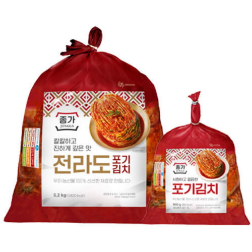 종가 전라도 포기김치 5.2kg + 포기김치 900g이미지입니다. 누르면 해당 게시물로 새창이동합니다.