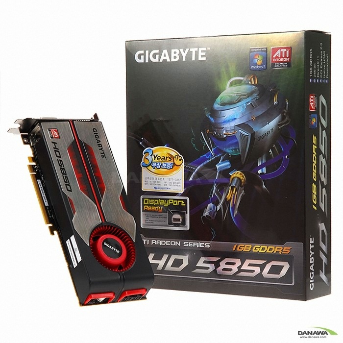 GIGABYTE 라데온 HD 5850 The Classic D5 1GB_이미지