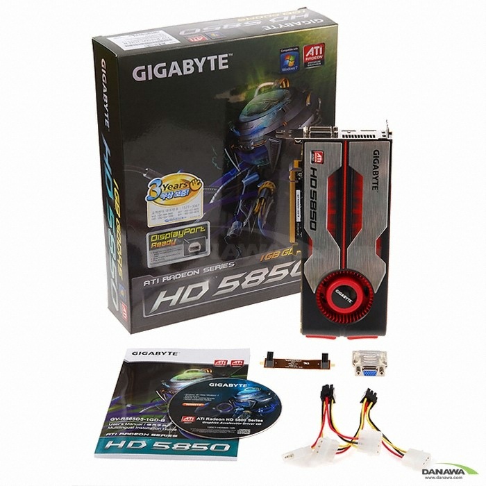 GIGABYTE 라데온 HD 5850 The Classic D5 1GB_이미지