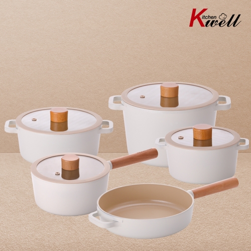 키친웰 토리 인덕션 세라믹코팅 냄비 5종세트 주물 다이캐스팅_이미지