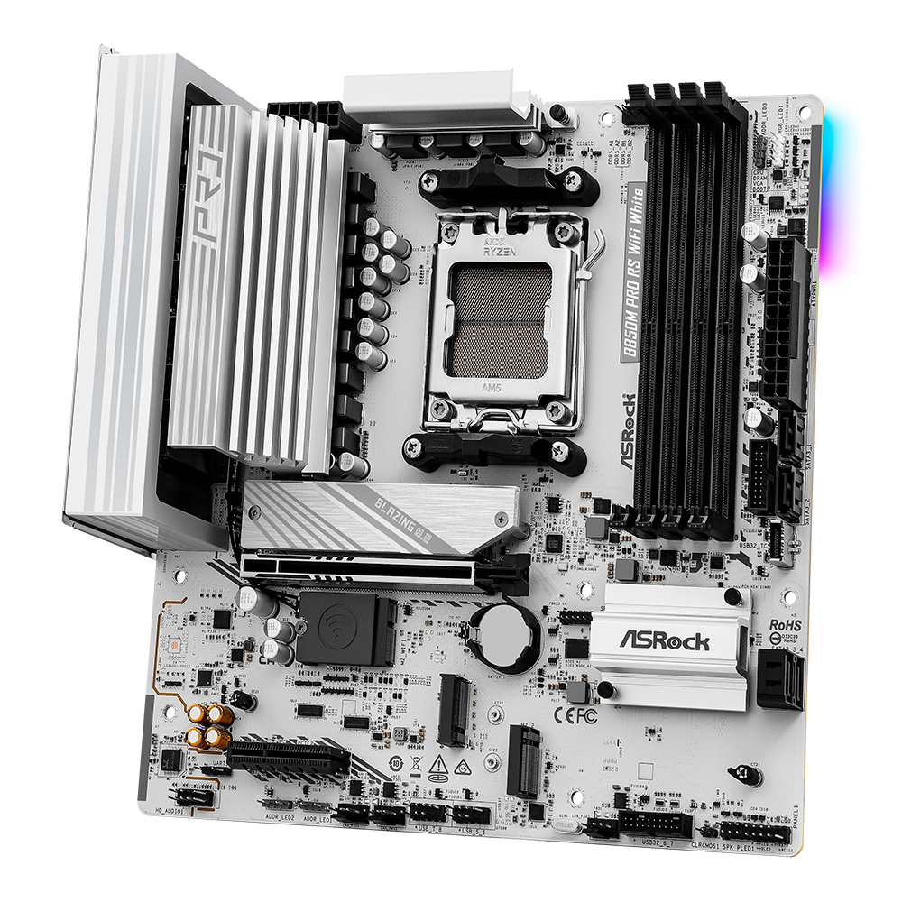 ASRock B850M Pro RS WiFi WHITE 대원씨티에스_이미지