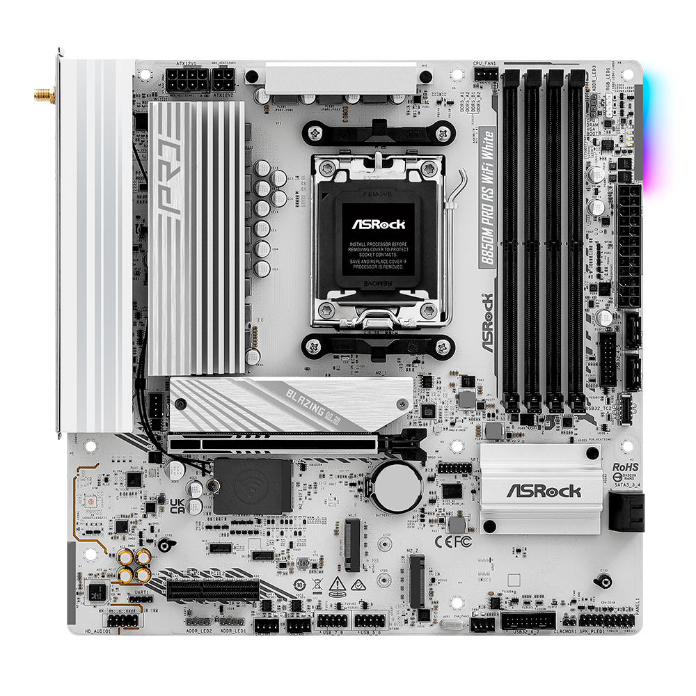 ASRock B850M Pro RS WiFi WHITE 대원씨티에스_이미지