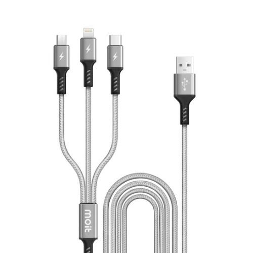 해브잇올 모잇 MI-CB3A01 3in1 멀티 케이블 (1.2m, 2개)_이미지