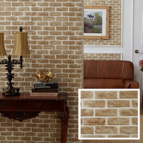 접착식 단열벽지 돌담길