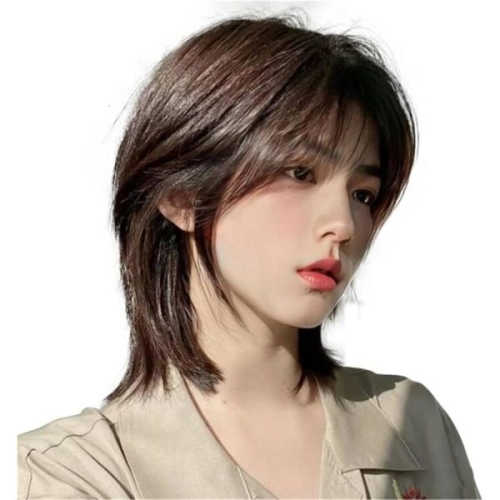 울프 6974563 가발 인모 자연스러운 연출 스타일 컷 단발 남자 쇼트 풀위그 남장 남성 하라주쿠미케멘 핸섬_이미지