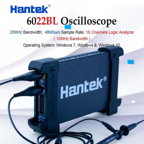 �ν��� ������ PC 6022BL Hantek ä�� �޴�� 20MHz 16 USB �м��� ���� �� 48MSas ���� 2 ä��