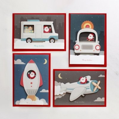 디비디 크리스마스 카드 Santa