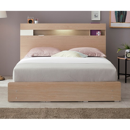 알파침대 에디스 평상형 LED침대 Q/K (매트별도)_이미지