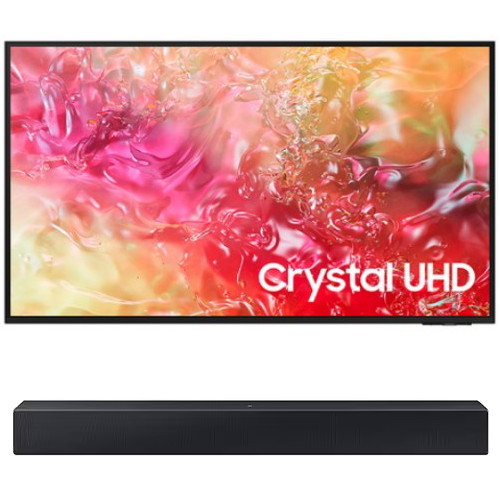 삼성전자 Crystal UHD KU65UD7000FXKR (벽걸이+사운드바, HW-C400)