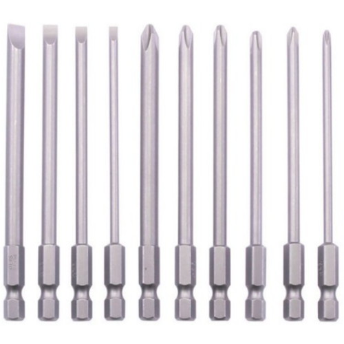 스탠맨 6각생크 자석 일자 십자 드라이버 비트 10종 세트