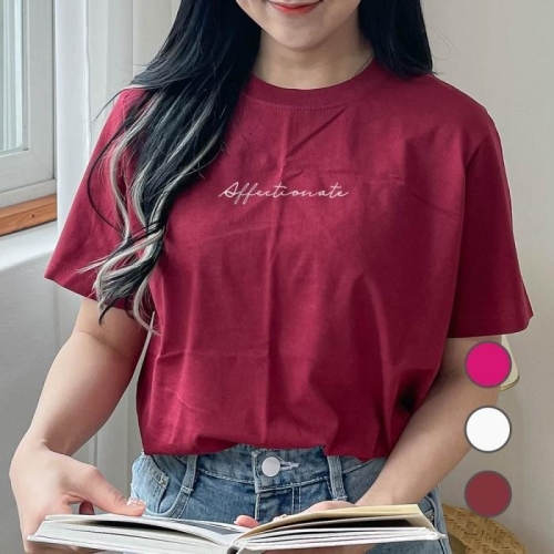 험블  레터링 필기체 루즈핏티 여름면티 여성반팔티셔츠  6858526   6858526