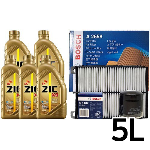 SK������ ��ũ X9 LS 5W30 5L + �������� ��� �ô� K7 2.4 ���ָ�