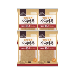 늘푸른바다 고래사어묵 생선살 듬뿍 사각어묵 240g (4개)_이미지