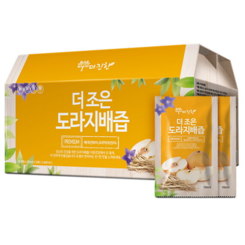 참앤들황토농원 더조은 도라지배즙 100ml 30포 (1개)_이미지