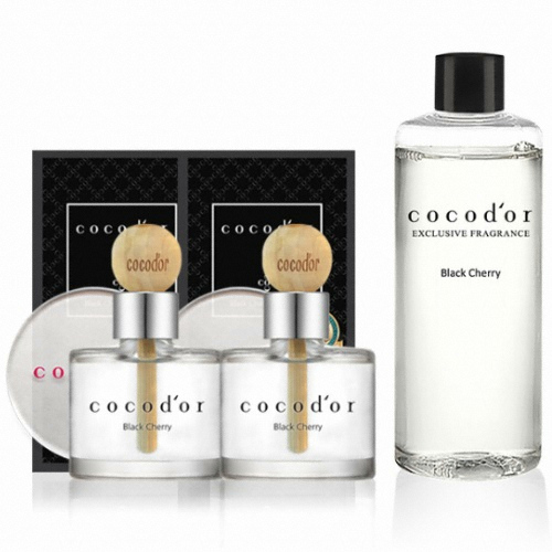 헬스투데이 코코도르 차량용 우드볼 디퓨저 50ml 2개 + 리필액 (1세트)_이미지
