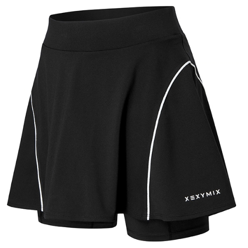 젝시믹스 라인 파이핑 플레어 스커트 XTFSK02J2_이미지