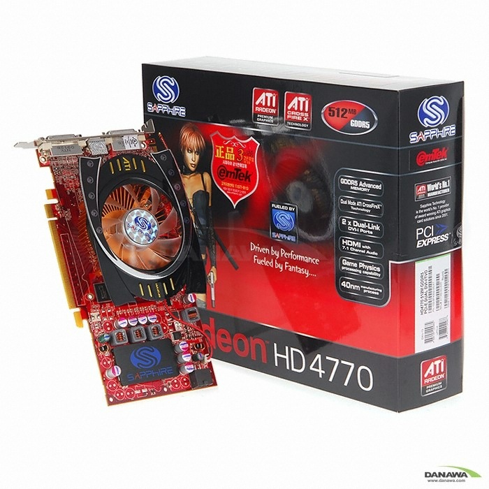 SAPPHIRE 라데온 HD 4770 D5 512MB_이미지