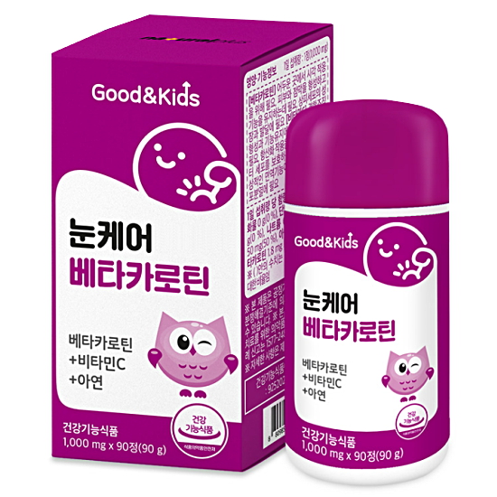 굿앤키즈 눈케어 베타카로틴 90정