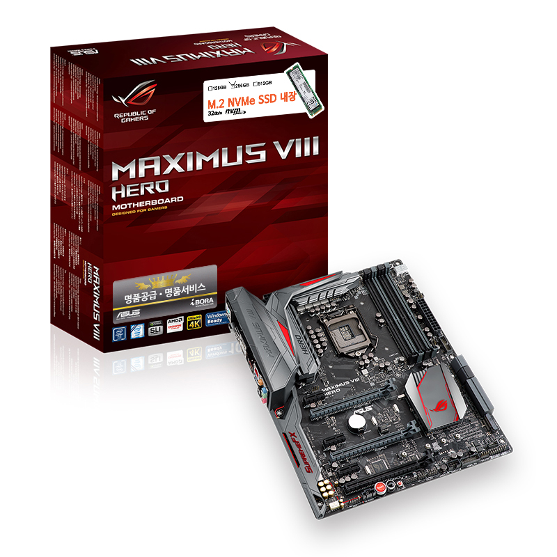 ASUS MAXIMUS VIII HERO + M.2 SSD 256GB ���̺���