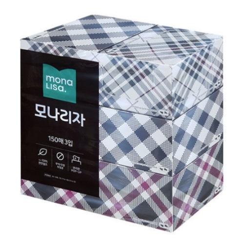 모나리자 미용티슈 150매 (3입)