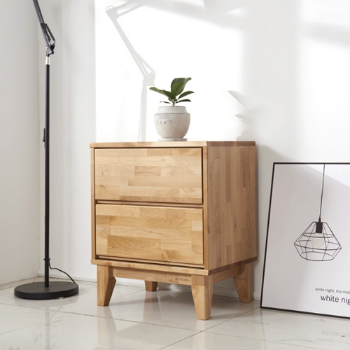 카모 엘다원목 2단 서랍장 협탁 550