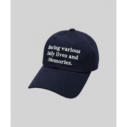 마이딥블루메모리즈 MEMORIES 슬로건 볼 캡 네이비 1938380_이미지