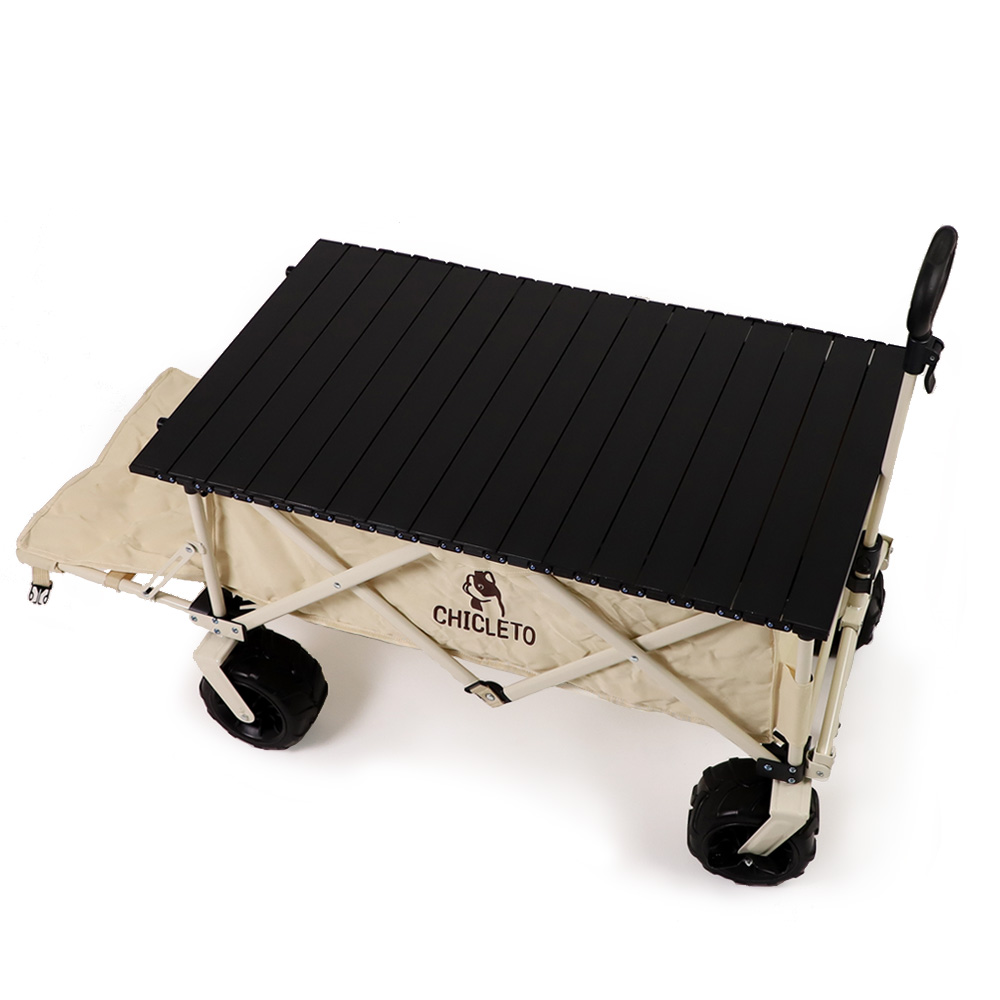 시크레토 프리미엄 웨건 알미늄 상판 테이블 블랙