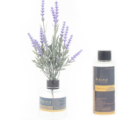 레이나퍼퓸 퍼플라벤다 투명 플라워디퓨저 150ml (2개)_이미지